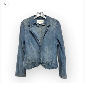 PILCRO AND THE LETTERPRESS denim blazer jacket